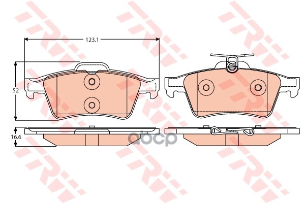 Колодки(аналог TRW GDB2086) GDB2086ZFR ZF Russia арт. GDB2086ZFR