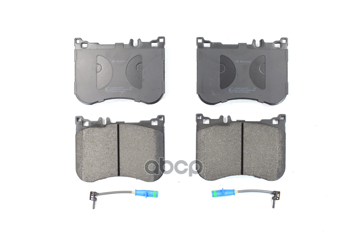 Колодки тормозные дисковые передние MERCEDES W222/С217 13- ZF Russia арт. GDB2144ZFR