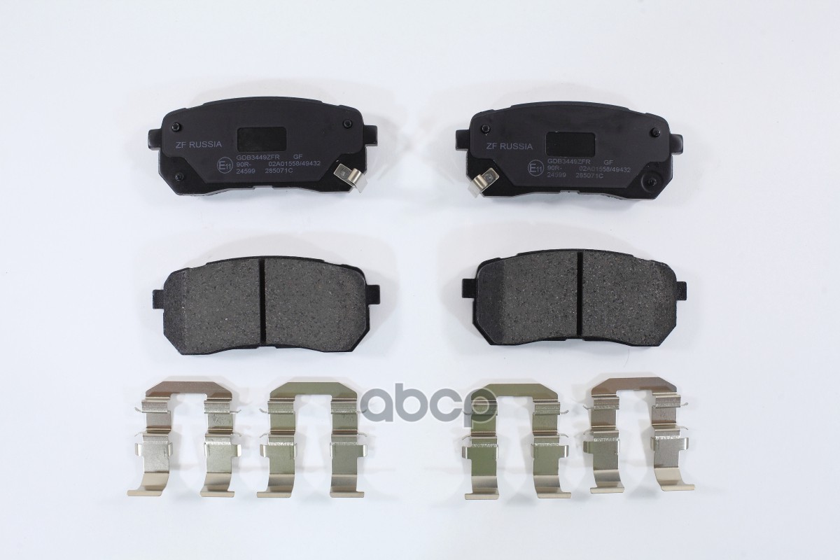 Колодки тормозные дисковые (аналог TRW GDB3449) GDB3449ZFR ZF Russia арт. GDB3449ZFR