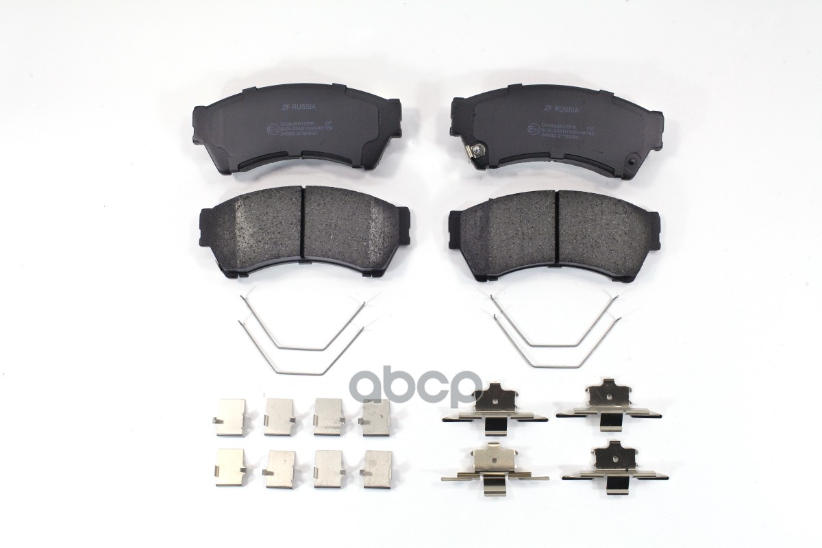 Колодки тормозные дисковые передние MAZDA 6 1.8-2.5 08- ZF Russia арт. GDB3501ZFR