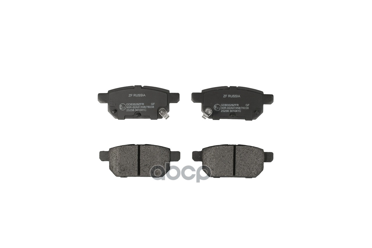 Колодки тормозные дисковые SUZUKI BALENO (FW, EW), S-CROSS, SWIFT IV (FZ, NZ), SWIFT V (AZ), SX4 S-C ZF Russia арт. GDB3529ZFR