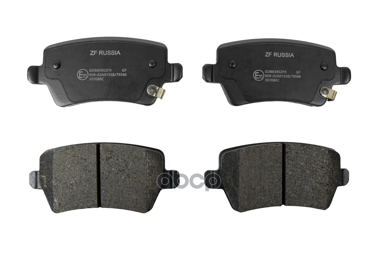 Колодки тормозные задние CHERY Tiggo 4 17> / Tiggo 7 16> / Tiggo 8 18> / Tiggo 8 Pro 21> / Tiggo 8 P ZF Russia арт. gdb8385zfr