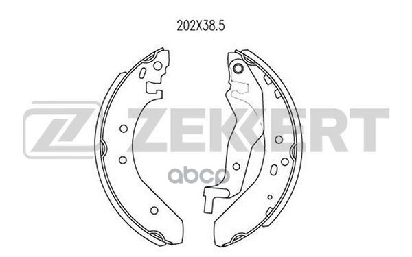 Колодки торм. бараб. задн. Honda Accord III 87-  Civic VI 94-  Rover 200 (XW RF) 89-  25 (RF) 99-  4 Zekkert арт. bk-4004