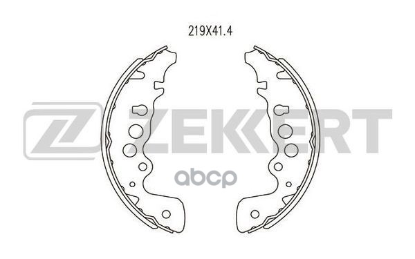 Колодки торм. бараб. задн. Suzuki Grand Vitara (FT HT) 98-  Vitara (GT) 98-  Vitara (JT TE TD) 05- Zekkert арт. bk-4020