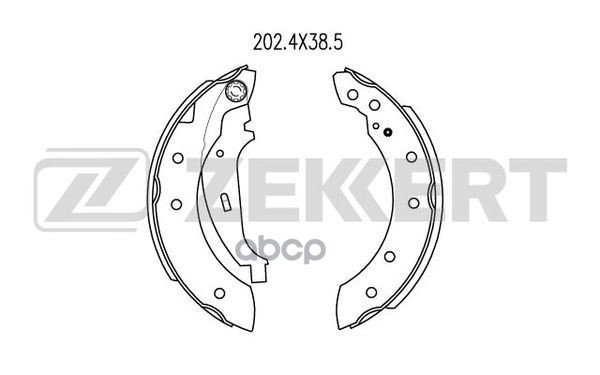 Колодки торм. бараб. задн. Renault Clio I II 97-  Logan 04-  Symbol I II 00-  Citroen Xsara 97-  Peu Zekkert арт. bk-4058