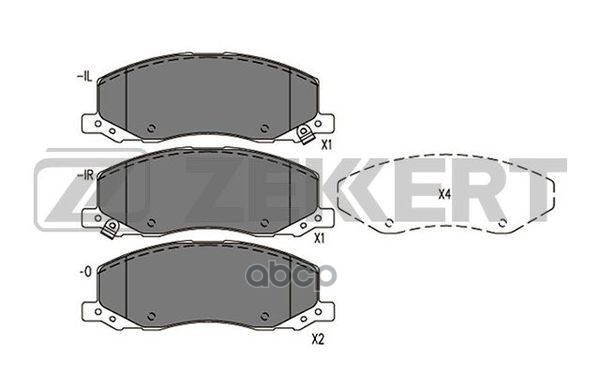 Колодки торм. диск. передн. Opel Insignia A 08-  Saab 9-5 (YS3G) 10- Zekkert арт. bs-1290