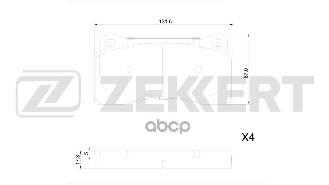 Колодки торм. диск. передн. Jaguar XK (X100) 98-  XJ (X308) 97-  Nissan GT-R (R35) 07-  Daimler Daim Zekkert арт. bs-1337