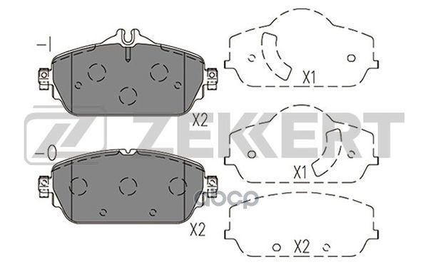 Колодки торм. диск. передн. MB C-Class (205) 13-  E-Class (213) 16-  E-Class (238) 16- Zekkert арт. bs-1411