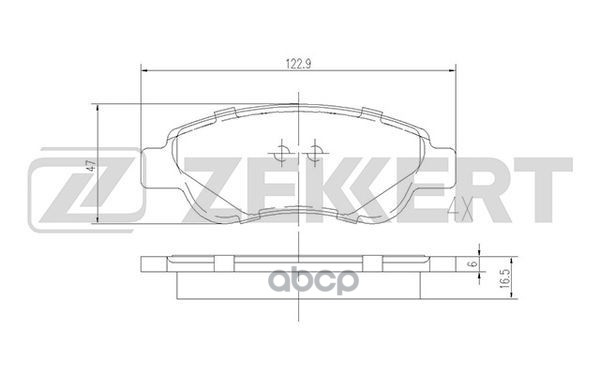 Колодки торм. диск. передн. Geely Panda 14-  LC Cross 08-  Citroen C1 I-II 05-  Peugeot 107 05-  108 Zekkert арт. bs-1939