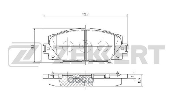 Колодки торм. диск. передн. Toyota Prius (W30  W52) 09-  Allion (T260) 07-  Yaris (P90  P130) 05-  L Zekkert арт. bs-1940