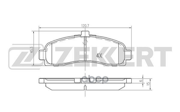 Колодки торм. диск. передн. Nissan Micra (K11) 92- Zekkert арт. bs-2154
