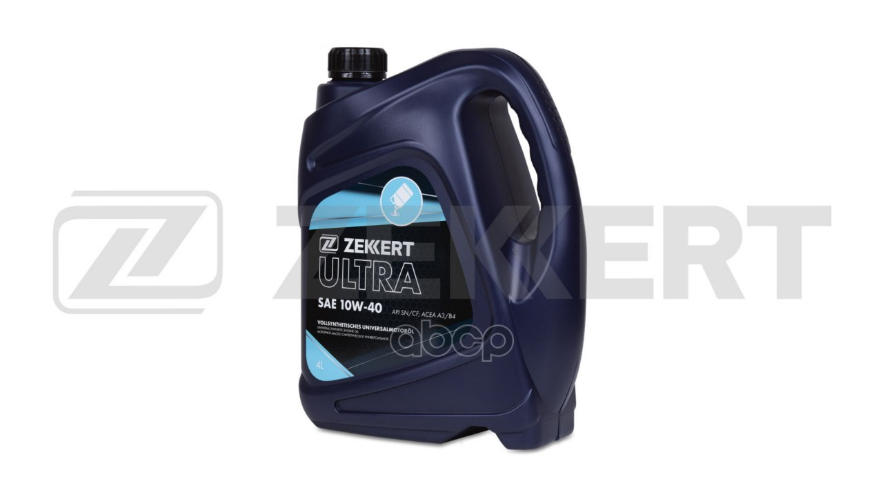 Zekkert Моторное масло синтетическое универсальное SAE 10w-40   API SN/CF  ACEA A3/B4 Zekkert Ultra 4 л
