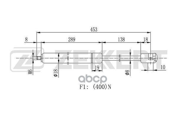 Амортизатор Капота Mb R-Class (251) 06- Gf-2210 Zekkert арт. GF-2210