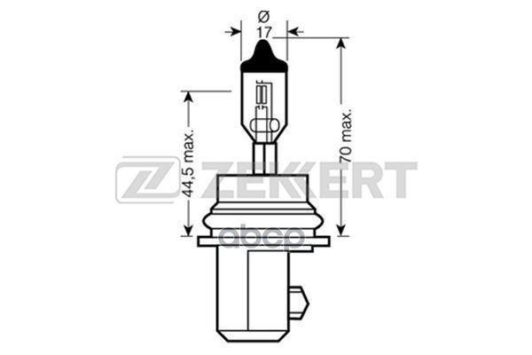 Лампа HB5 12V 65/55W PX29t Zekkert арт. lp-1007