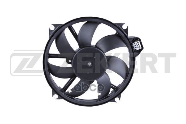 Вентилятор радиатора с кожухом Renault Megane III 08-  Scenic III 08-  Grand Scenic III 09- Zekkert арт. mk-7038