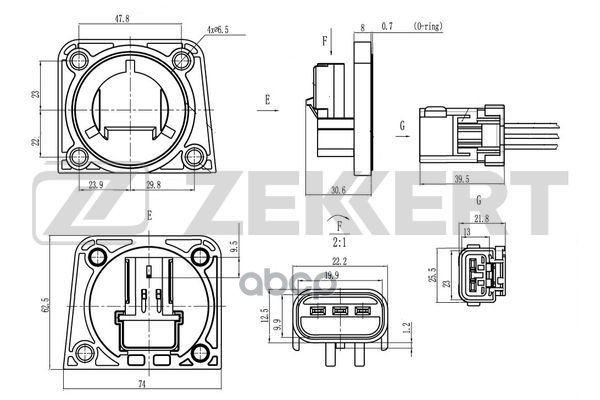 Датчик положения распредвала Chrysler Sebring 95-  Dodge Stratus 95-  Neon I  II 94- Zekkert арт. se-4114