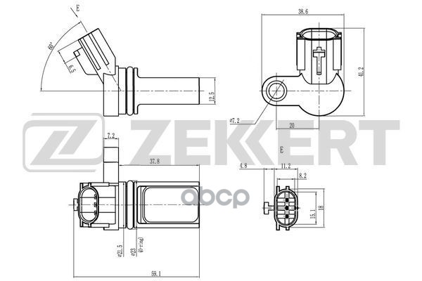 Датчик Положения Распредвала Nissan Pathfinder (R51) 05-  Murano (Z50) 03-  350Z (Z33) 02-  Infiniti Zekkert арт. se-5016