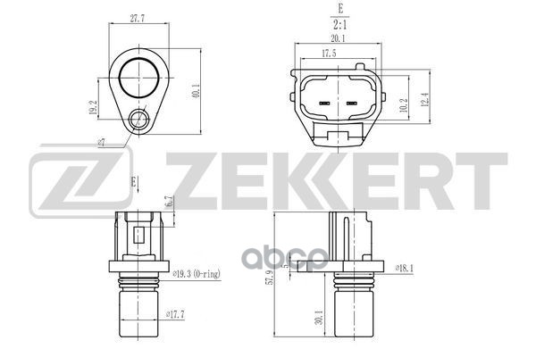 Датчик положения распредвала Toyota Camry (V30) 01-  Corolla (E110 E120) 99-  Rav 4 (A20 A30) 00-  L Zekkert арт. se-5040