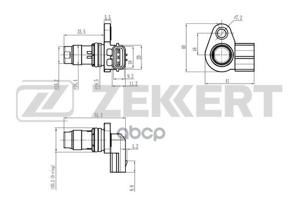 Датчик положения распредвала Volvo XC90 02-  S60 00-  S80 99-  V70 II 99-  C70 98-  XC70 Cross Count Zekkert арт. se-5053