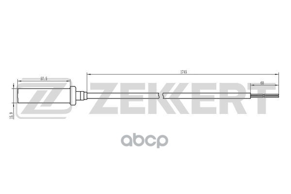 Датчик ABS задн. VW LT 28-35 II 96-  28-46 II 96-  MB Sprinter (901-905) 95- Zekkert арт. se-6021