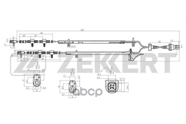 Датчик ABS задн./передн. Ford Fusion 02-  Fiesta V 02-  Mazda 2 03- Zekkert арт. se-6194