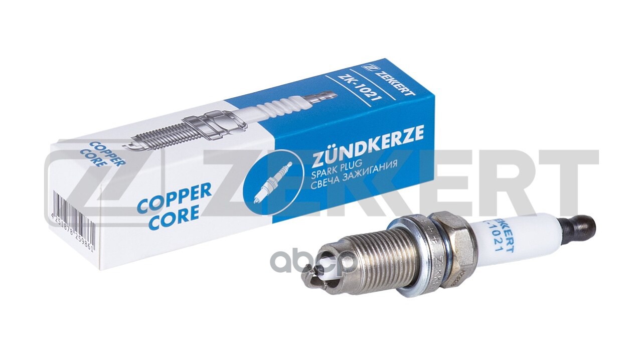 Свеча зажигания (аналог NGK 5960 цена за 1 шт.) VW Polo IV V 01- Golf V VI 03- Skoda Octavia (1 ZK1021 Zekkert арт. ZK-1021