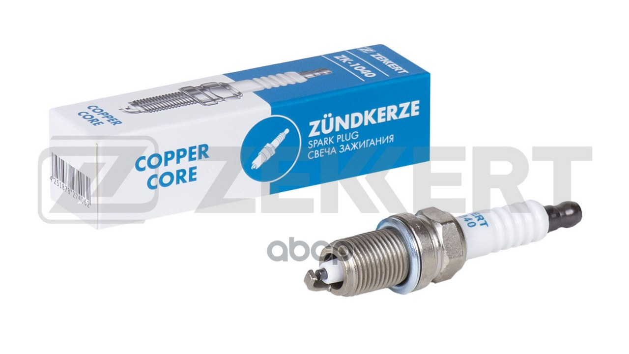 Свеча зажигания (аналог NGK 4368  цена за 1 шт.) Nissan Almera (N15) 96-  Primera (W10) 94-  Toyota Zekkert арт. zk-1040