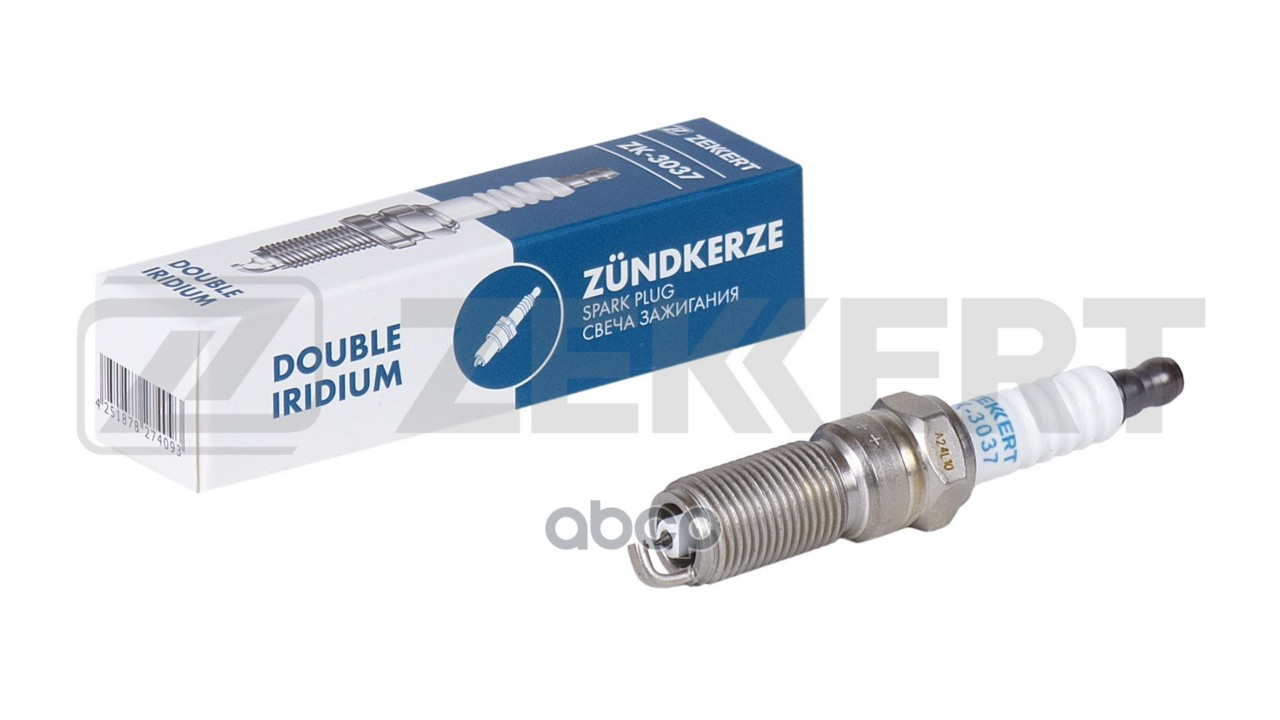 Свеча зажигания (Double Iridium  аналог Denso itv16tt  цена за 1 шт.) Ford Focus I-III 98-  Mondeo I Zekkert арт. zk-3037