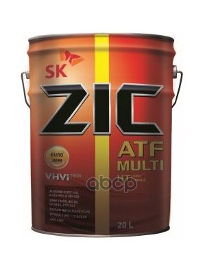 Масло трансмиссионное ZIC ATF Multi HT синтетическое 20 л 192664 ZIC арт. 192664