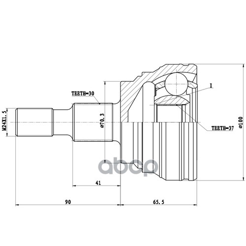 Шрус Наружный | Перед Прав/Лев | Zikmar арт. Z87491R