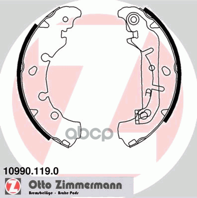 Колодки Тормозные Барабанные Ford  Mazda Zimmermann арт. 10990.119.0