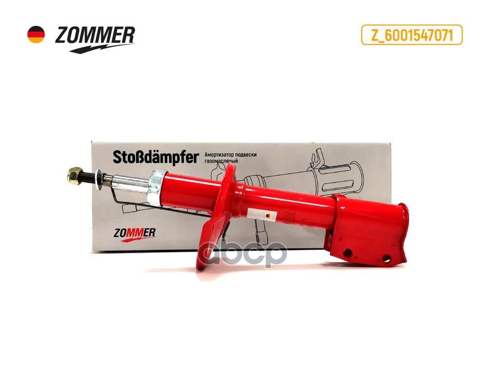 Амортизатор Подвески Renault Logan, Sandero Пер Газ/Масл (Z_6001547071) (Zommer) Zommer арт. Z6001547071