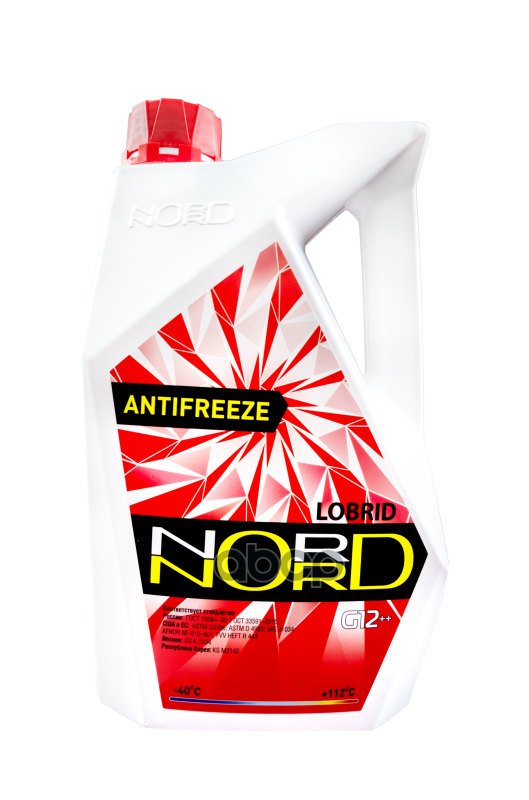 Антифриз NORD High Quality Antifreeze готовый -40C красный 3 кг NR 22243 nord арт. NR 22243