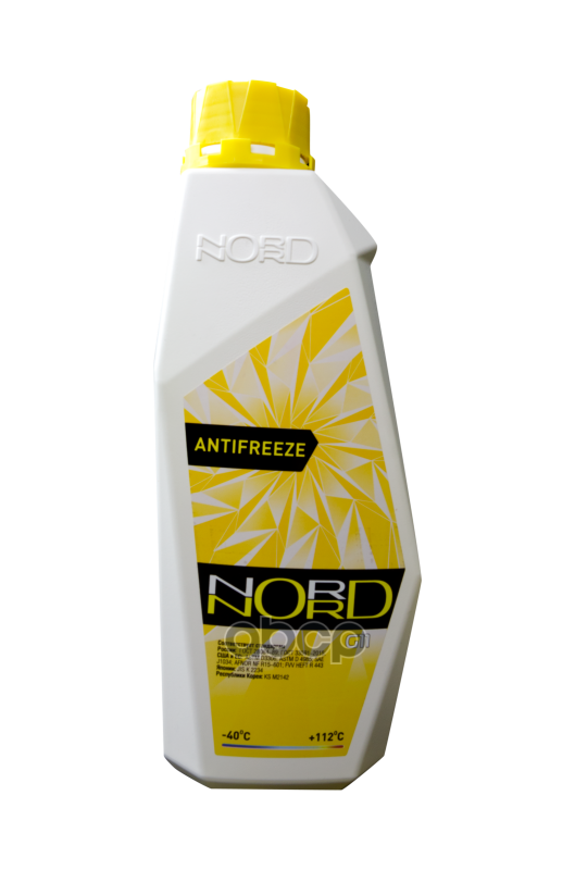 Антифриз NORD High Quality Antifreeze готовый -40C желтый 1 кг NY 20409 nord арт. NY 20409