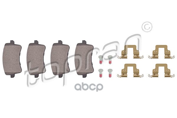 Колодки тормозные дисковые (замена для HP-112171755) topran арт. 112171001