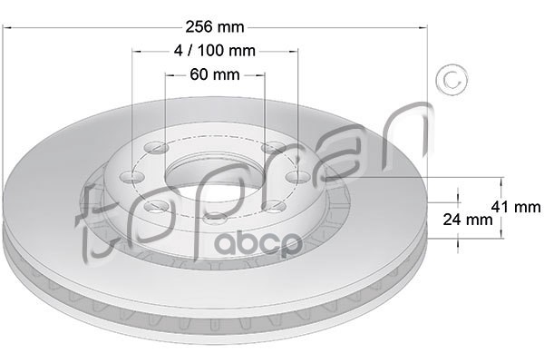 Диск Тормозной (Замена Для Hp-200932755) topran арт. 200932001