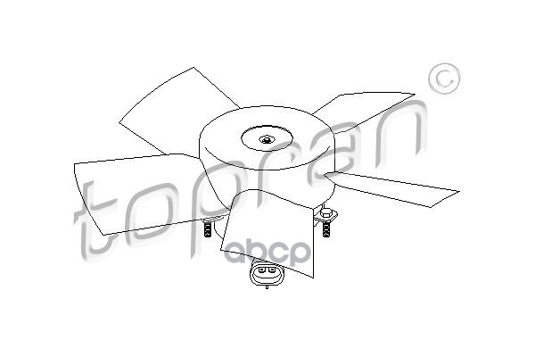 Вентилятор Охлаждения Двигателя (Замена Для Hp-207321755) topran арт. 207321001