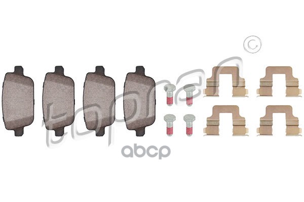 Колодки тормозные дисковые (замена для HP-303964755) topran арт. 303964001