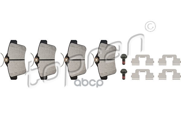 Колодки тормозные дисковые (замена для HP-722832755) topran арт. 722832001